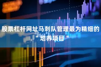 股票杠杆网址马刺队管理最为精细的 ＂培养项目＂